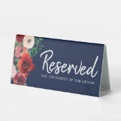 SIGNE DE Mariage DE LA Marine Bleu Corail Floral (Recto)