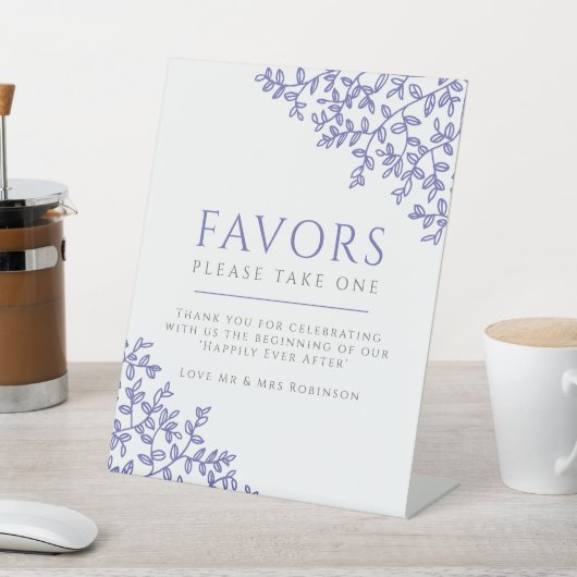 signe de mariage en feuille bleue (In SItu)