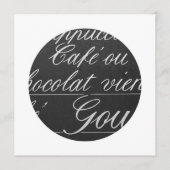 Signe de menu de tableau de café de Paris (Devant)