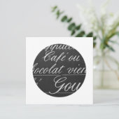 Signe de menu de tableau de café de Paris (Debout devant)