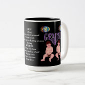 SIGNE DE NAISSANCE GEMini Zodiac Mug (Devant droit)