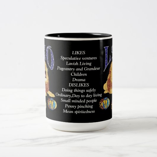 SIGNE DE NAISSANCE Léo Zodiac Mug (Centre)