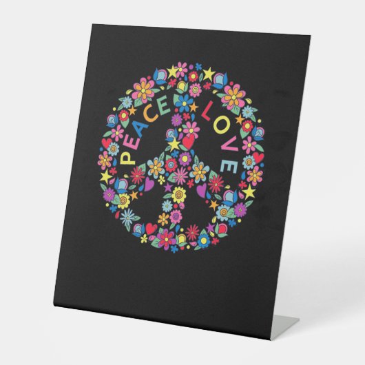 SIGNE DE PAIX AMOUR 60s les années 70 Tie Dye Hipp (Recto)