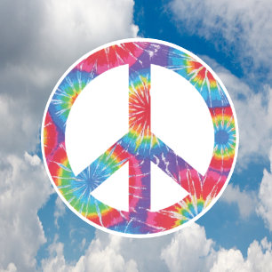 Signe de Paix Arc-en-ciel Hippie Aimant