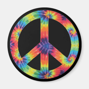 Signe de Paix Arc-en-ciel Hippie Aimant