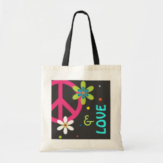 Signe de paix et sac fourre-tout à amour