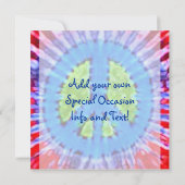 Signe de paix Lright Tie Dye Invitations (Dos)