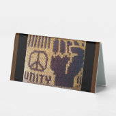 Signe de Paix Marron Poing d'Unité Créateur Imprim (Recto)