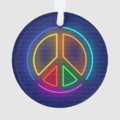 Signe de paix néon multicolore (dos)