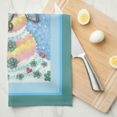 SIGNE DE PAIX super DE LA NEIGE, SERVIETTE DE CUIS (Quart Plié)