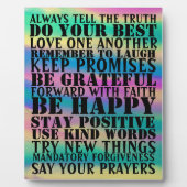 signe de paroles positives Plaque (Devant)