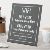 Signe de piédestal des instructions WiFi (In SItu)