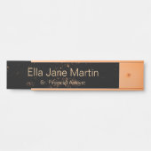 Signe de porte en plaque de nom du mur (Devant)