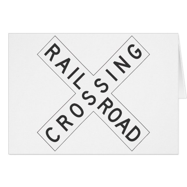 Signe de RailroadCrossing (Devant horizontal)