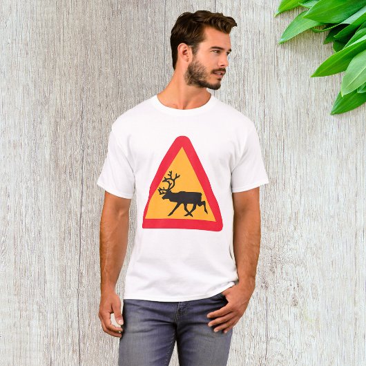 SIGNE DE ROUTE DE BORD Mens T-shirt