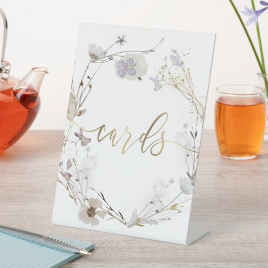 signe de script des cartes de couronne des fleurs (In SItu)