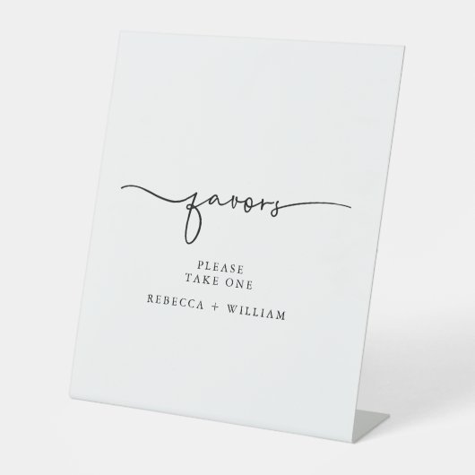 Signe de script manuscrit minimal Faveurs (Recto)