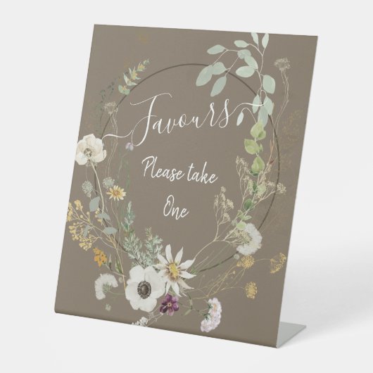 Signe de soie couleur Fleurs sauvages (Recto)