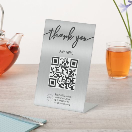 Signe de soie professionnelle Scan Me QR Code Code (In SItu)