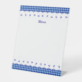SIGNE DE TABLE タイトル　カスタマイズ　チェリー　チェック　ブルー     (Recto)