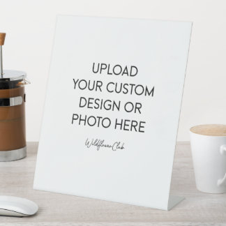 Signe De Table 10" X 12" Plastic Pedestal Stand Sign