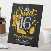 Signe De Table 16e anniversaire. Doux 16 fille (In SItu)