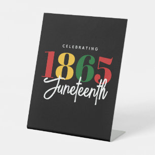 Signe De Table 1865 Liberté Célébration de l'histoire noire