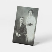 Signe De Table 1914 M. & Mme Hill RPPC B&W Photo Couple Image (Recto)