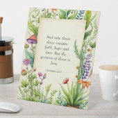 Signe De Table 1 Corinthiens 13:13 Bible chrétienne Verse (In SItu)