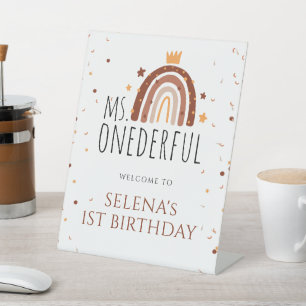 Signe De Table 1er anniversaire Bohemian Terracotta