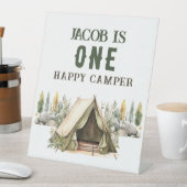 Signe De Table 1er anniversaire Happy Camper Anniversaire de enfa (In SItu)