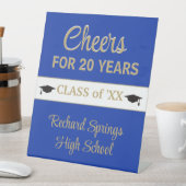 Signe De Table 20 ANS ! ! Réunion de classe de célébration (In SItu)