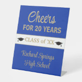 Signe De Table 20 ANS ! ! Réunion de classe de célébration (Recto)