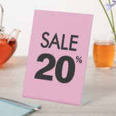 Signe De Table 20% Off Sale Sign, Tabletop Counter Signage, Store (In SItu)
