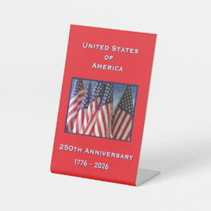 Signe De Table 250e anniversaire USA Patriotique
