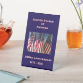 Signe De Table 250e anniversaire USA Patriotique (In SItu)
