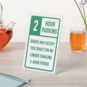 Signe De Table 2 Heures Plats Parking (In SItu)