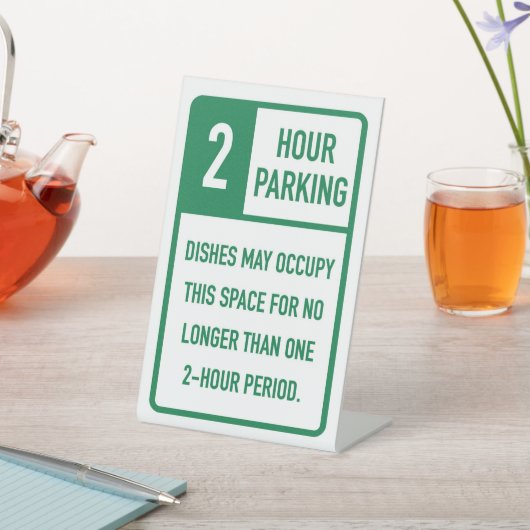 Signe De Table 2 Heures Plats Parking (In SItu)