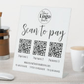 Signe De Table 3 scannages de paiement pour payer les petites ent (In SItu)
