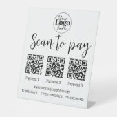 Signe De Table 3 scannages de paiement pour payer les petites ent (Recto)