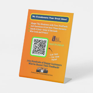 Signe De Table 4 X 6 Piédestal