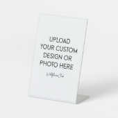 Signe De Table 4" X 6" Plastic Pedestal Stand Sign (Recto)