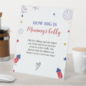 Signe De Table 4t de Comment Big is maman's ventre Baby shower Je (In SItu)