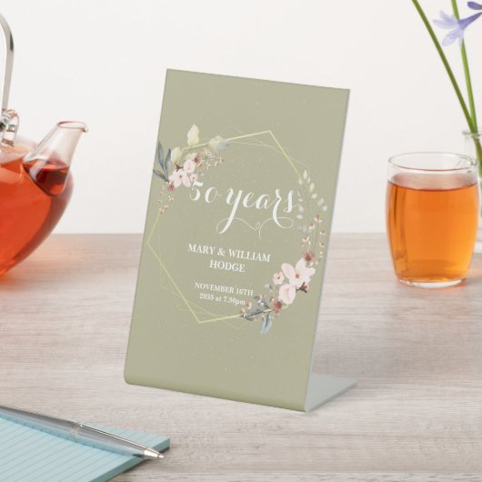 Signe De Table "50 ans de l'éternité : un anniversaire à retenir" (In SItu)