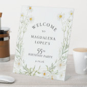 Signe De Table 55e anniversaire Fleur de naissance d'avril person (In SItu)