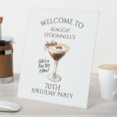 Signe De Table 70e Anniversaire Party Espresso Martini Bienvenue (In SItu)