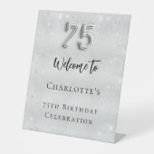 Signe De Table 75e anniversaire argent bienvenue (Recto)