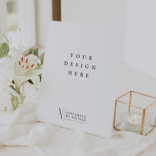 Signe De Table 8 x 10 pouces