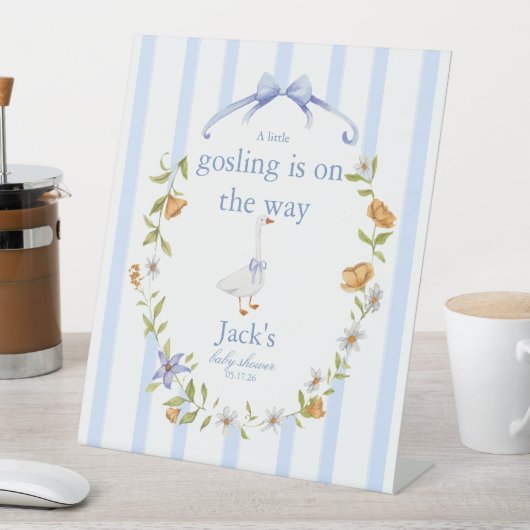 Signe De Table a gosling blue (In SItu)