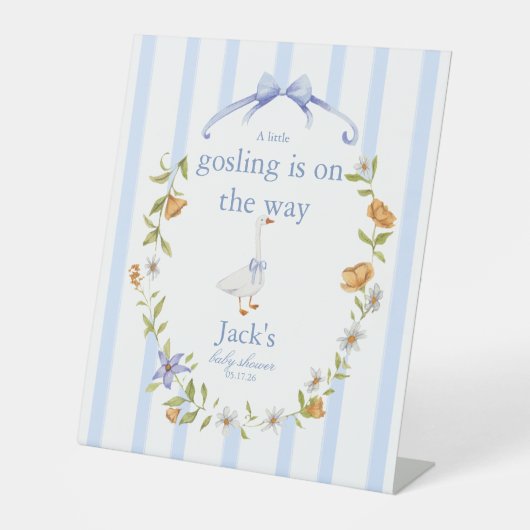 Signe De Table a gosling blue (Recto)